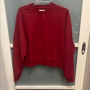 American Giant Red Crew Sweatshirt, XS, 100% Cotton